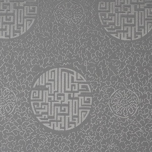 Silk fabric &quot;Glück&quot; silver grey - sold by the meter