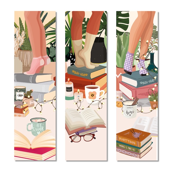 Bookmark, stationery, illustration, bookmarks, reading, France, gift, to offer, books