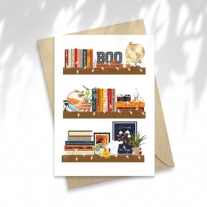 Illustration Bibli D'automne, carte postale, Papeterie, illustration, carte à message, idée cadeau