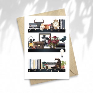 Illustration Bibli de Sorcière, carte postale, Papeterie, illustration, carte à message, idée cadeau
