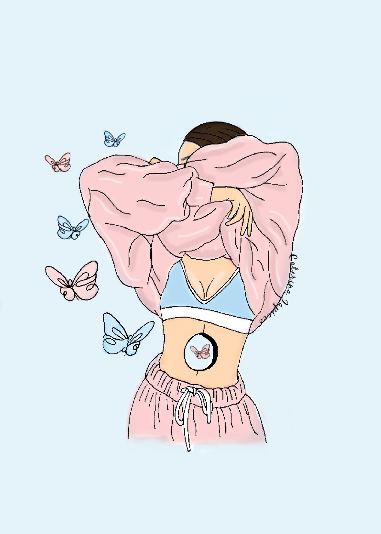 Butterflies in my stomach Art Print Etsy