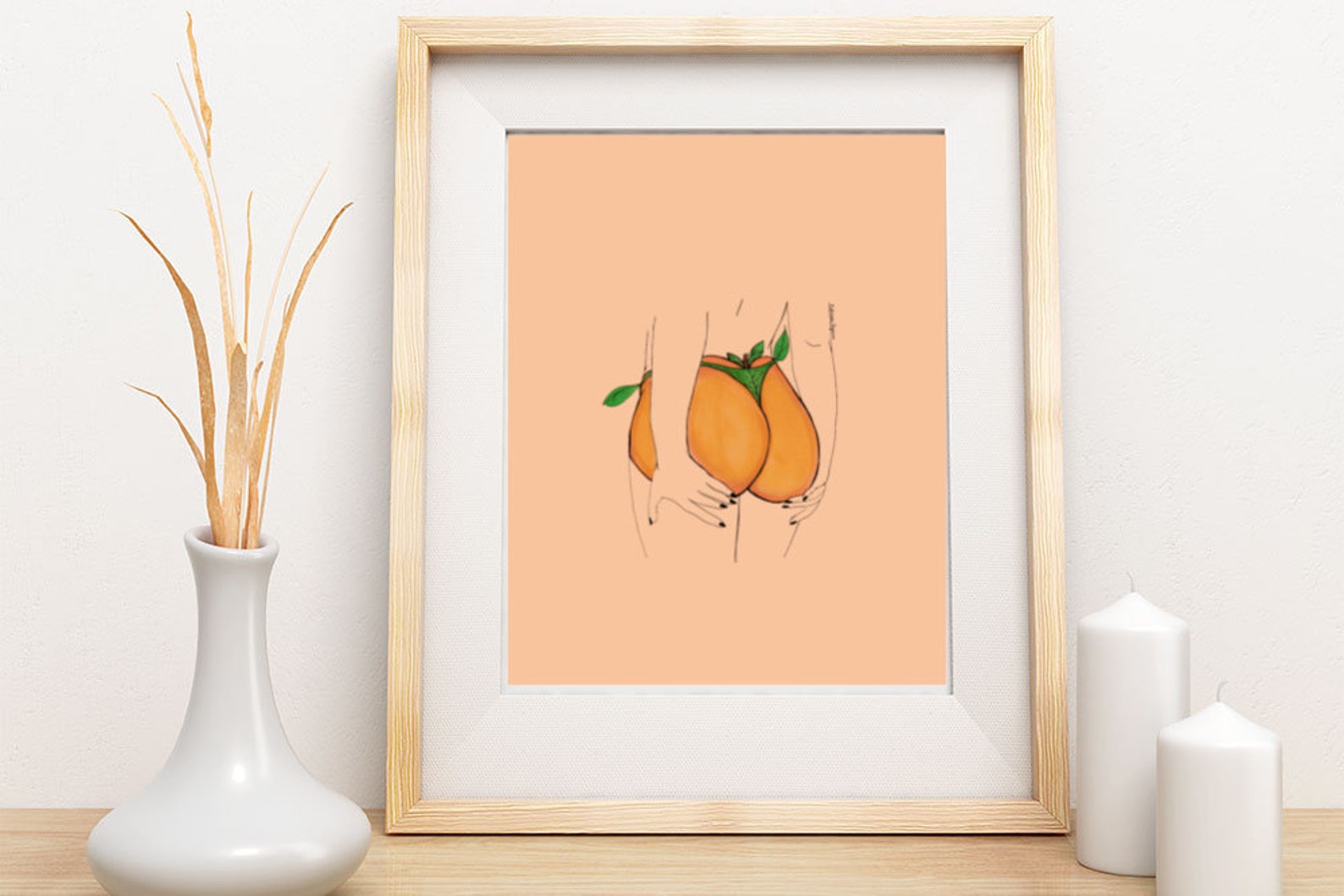 Just Peachy Art Print Etsy