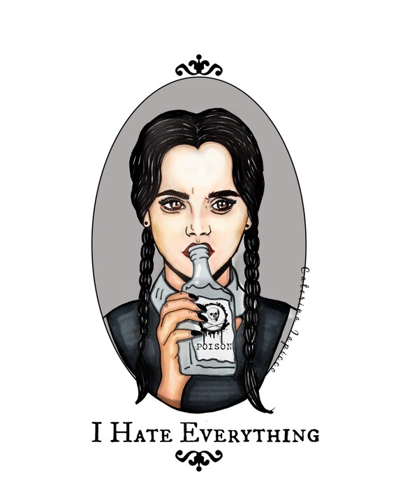 wednesday addams i hate everything