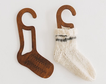 Painted Adjustable Sock Blockers: Handmade Knitting Dryer
