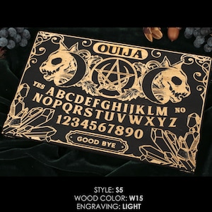 Ouija Board: Spirit Game with Wood Planchette & Velour Case
