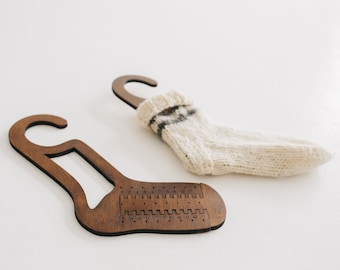 Painted Adjustable Sock Blockers: Handmade Knitting Dryer