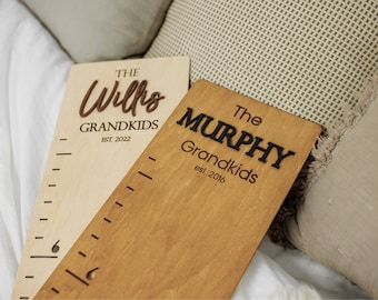 Personalized Wooden Growth Chart: 3D Kids Height Measure
