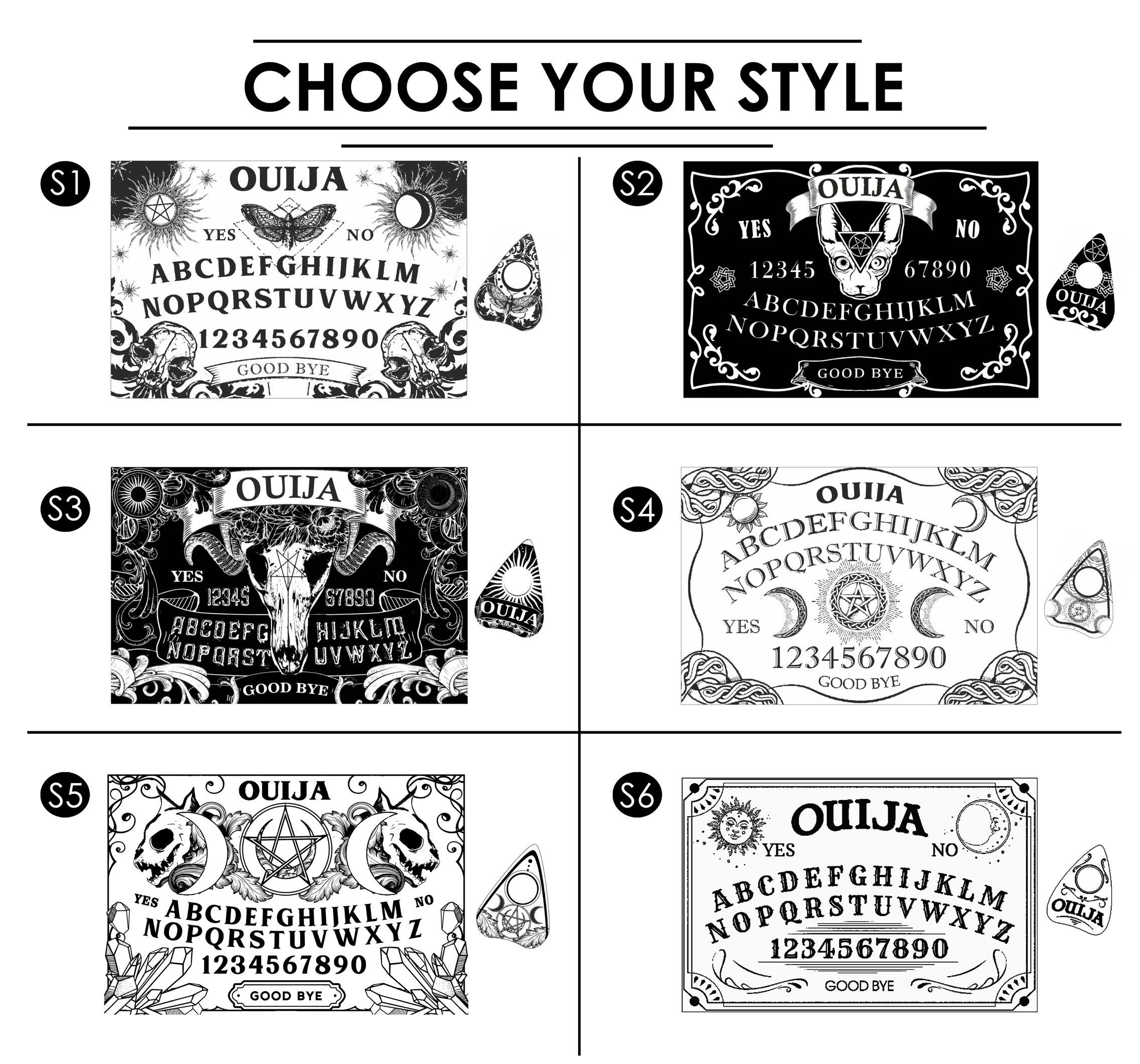Ouija Board Spirit Game Wood Ouija Board Game for Talking to Etsy