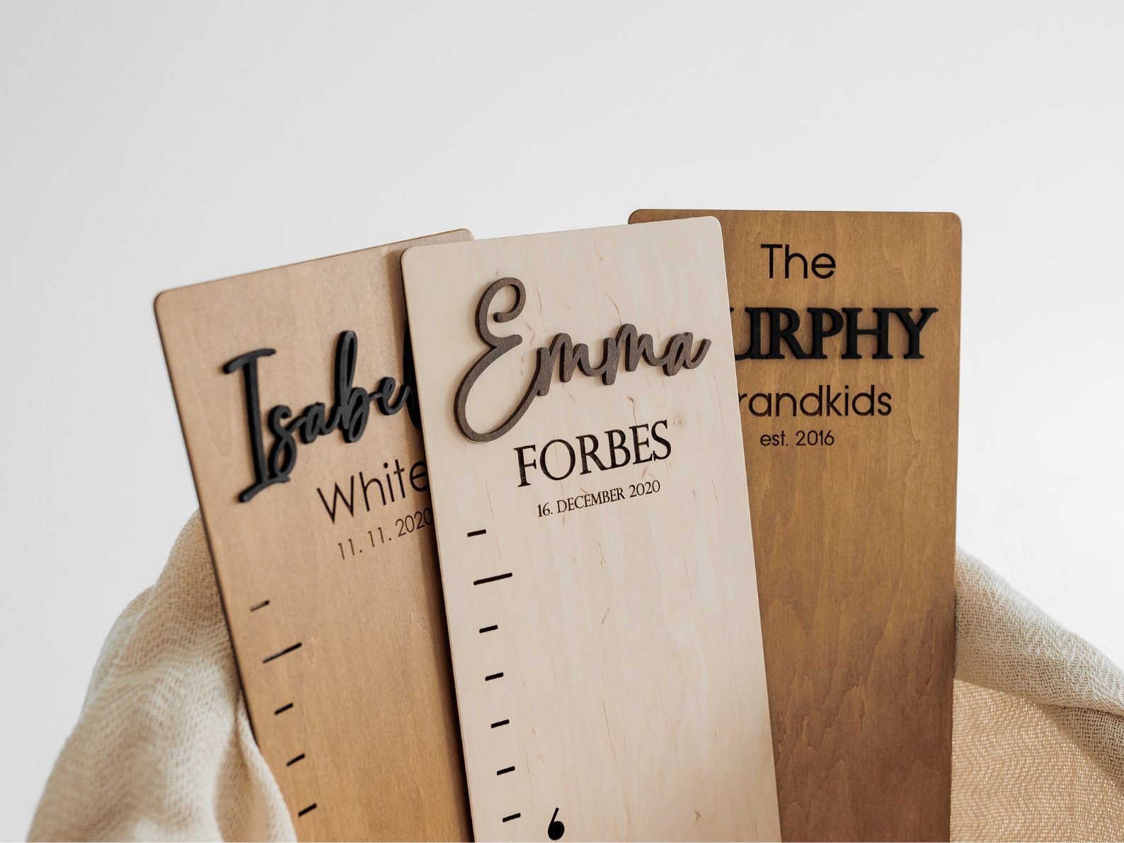 Wooden height chart for kids, growth chart for kids