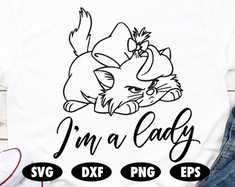 Download Svg Marie Aristocats Disney Cat Lady Quote Disney Inspired Etsy 3D SVG Files Ideas | SVG, Paper Crafts, SVG File