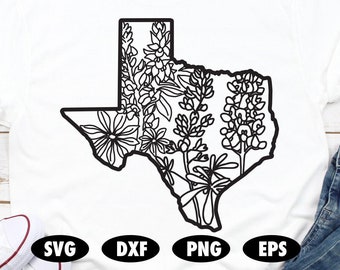 Download Floral Texas Svg Etsy