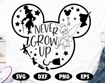 Free Free 332 Never Grow Up Disney Svg SVG PNG EPS DXF File