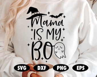 Mama is my boo svg, Mom svg, Halloween svg, Kids halloween svg, Baby halloween svg, Funny halloween svg, Baby shirt, Halloween cut
