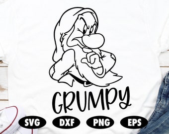 Free 157 Disney Grumpy Svg SVG PNG EPS DXF File