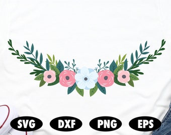 Download Floral half wreath | Etsy