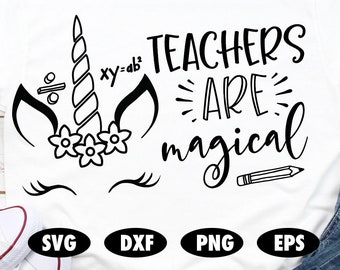 Download Teacher Unicorn Svg Etsy