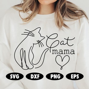 Katzenmama SVG, Katzenmama PNG, Katze svg, Fell svg, Katze svg, Katze svg, Katze svg, Katze svg, Katzenliebhaber svg, Mutter svg, Katze svg