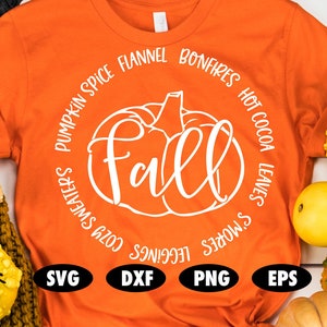 Bonfires svg, Pumpkin Spice svg, Sweaters svg, Flannel svg, S&#39;more svg, Fall svg, Autumn svg, Funny svg, Leaves svg, Leaf svg, Pumpkin svg