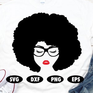 Afrikanische Amerikanische Frau Svg, schwarze Frau Svg, Afro Svg, Afro Frau Svg, feministische Svg, weibliche Macht Svg, starke Frau Svg, Mädchen Macht Svg