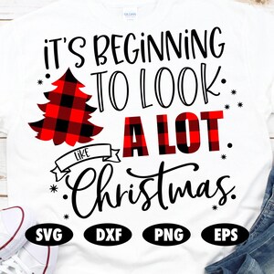 It&#39;s beginning to look a lot like Christmas svg, Buffalo Plaid svg, Plaid svg, Christmas svg, Christmas Quote svg, Saying, Christmas tree