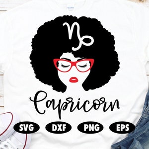 Steenbok svg, Steenbok gesneden bestand, Steenbok clipart, Sterrenbeeld svg, Dierenriem svg, Astrologische svg, Horoscoop svg, Afro svg,Zwarte vrouw svg