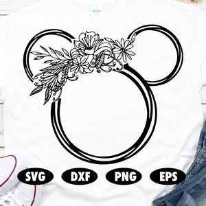 Download Minnie Mouse With Flowers Svg Minnie Mouse Svg Disney Svg Etsy