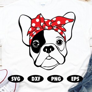 Französische Bulldogge Bandana Svg, Französische Bulldogge Svg, Hund Svg, süße Tier Svg, Tier Svg, Französisch Bulldogge Clipart, Frenchie Svg, Bandana Svg