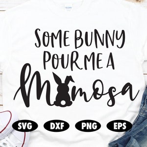 Qualche coniglio versami una mimosa svg, divertente svg, Coniglio svg, Pasqua svg, Mimosa svg, Citazione svg, Dicendo svg, Gesù svg, camicia di Pasqua