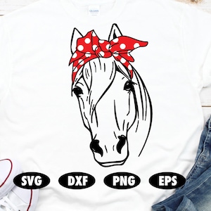 Horse bandana svg, Horse svg, Cute animal svg, Animal svg, Horse clipart, Horse cut file, Bandana svg, Pony svg, Ponies svg