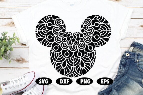 Download Mickey Mandala Svg Disney Mandala Svg Zentangle Svg Mandala Etsy