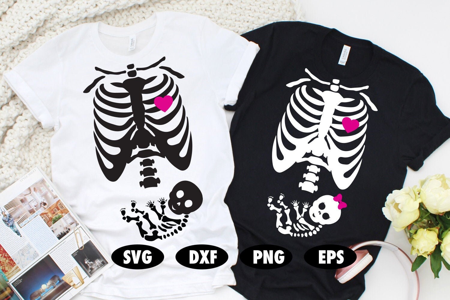 Baby skeleton svg, Pregnancy svg, Halloween Pregnancy svg, Pregnant s…
