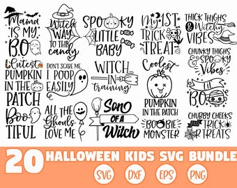 Halloween Kids SVG Bundle, Halloween baby SVG, Halloween Bundle svg, Halloween svg, Halloween shirts svg, Baby Witch svg, Cute Ghost svg