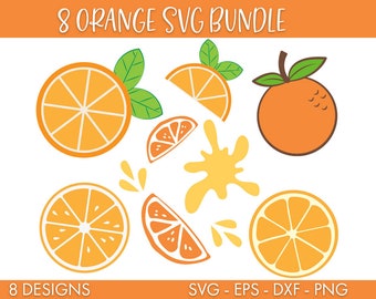 Orange SVG Bundle, Orange svg, Splash svg, Orange cricut, Orange cut file, Orange clipart, Svg bundle, Summer svg, Orange illustrations
