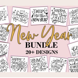 New Year Bundle svg, New Year svg bundle, New Year’s svg, Svg bundle, Happy New Year svg, 2021 svg, New Year’s svg bundle, Champagne svg