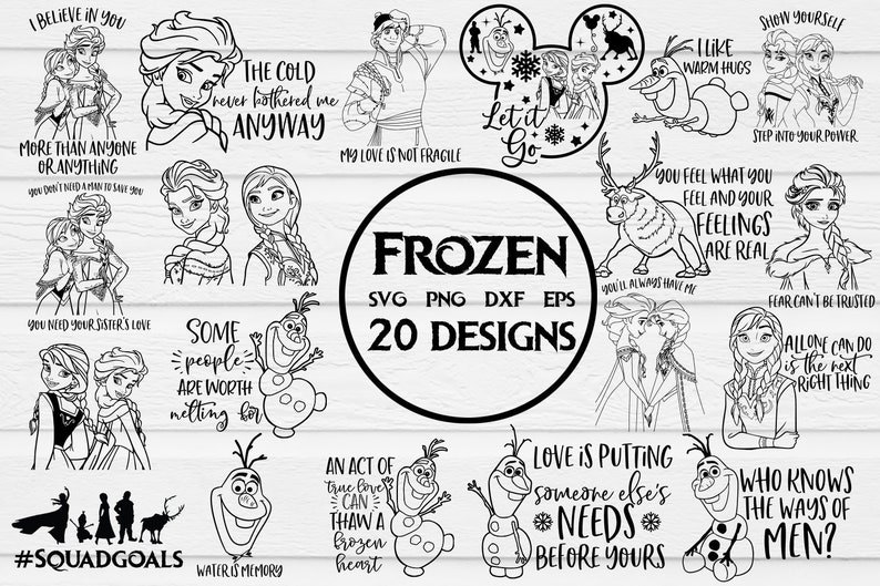 Download Frozen bundle svg Let it go svg Frozen svg Frozen cut file ...