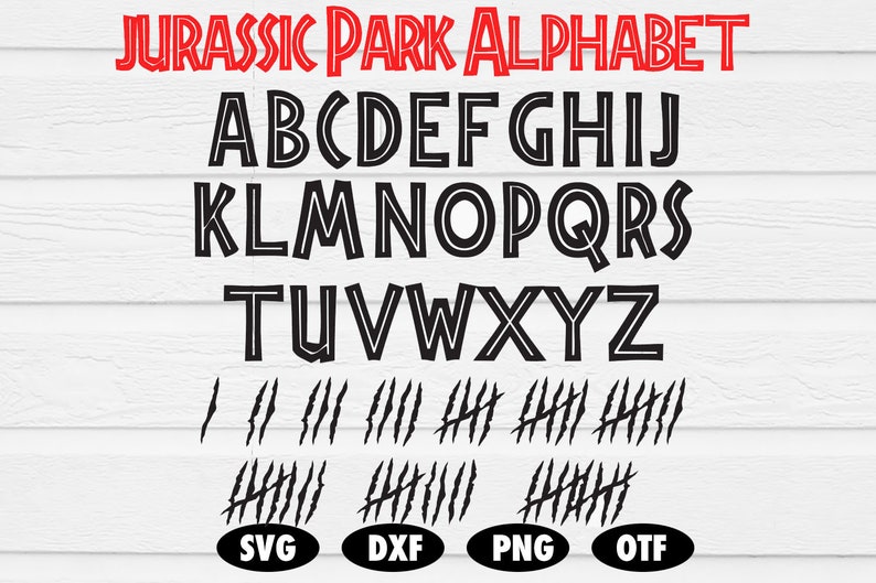 jurassic park font svg jurassic park letters svg jurassic etsy