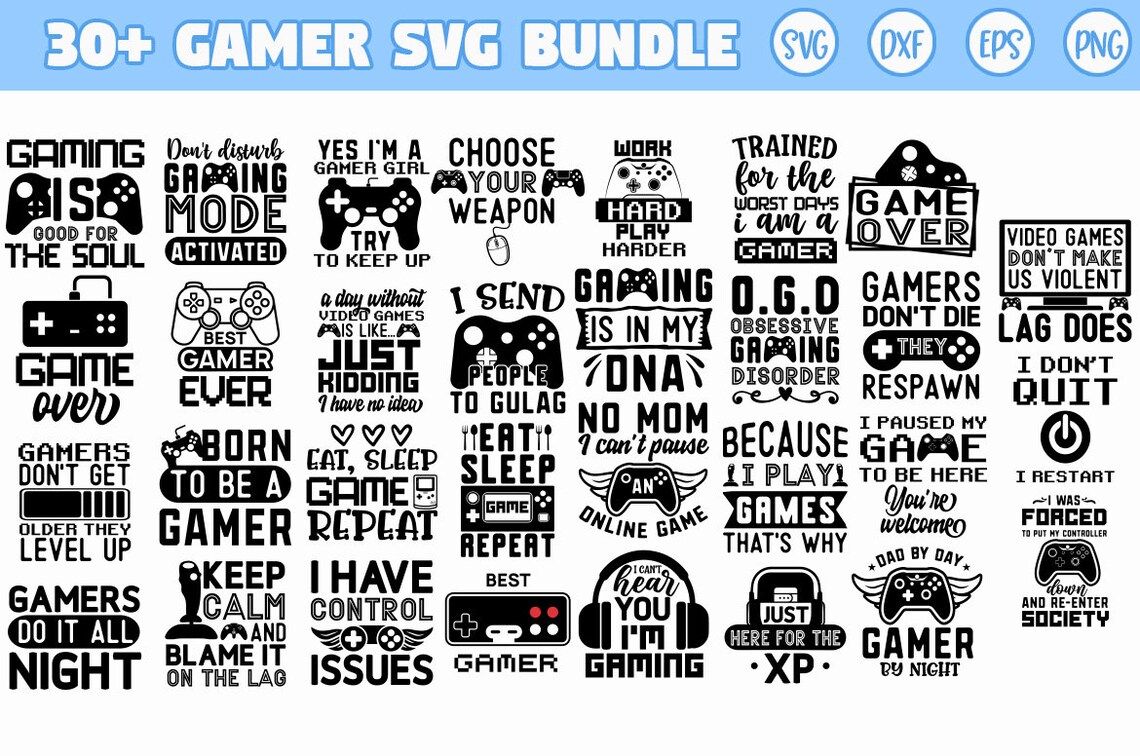 Gamer Svg Bundle Gaming Svg Bundle Gamer Svg Gaming Svg | Etsy