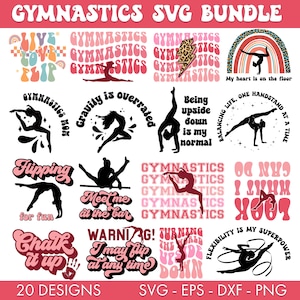 Turnen SVG bundel, Gymnast SVG, Turnen SVG, Gymnast T shirt SVG, Gymnast citaten SVG, Cartwheel SVG, Gymnast PNG, Gymnast gesneden bestand