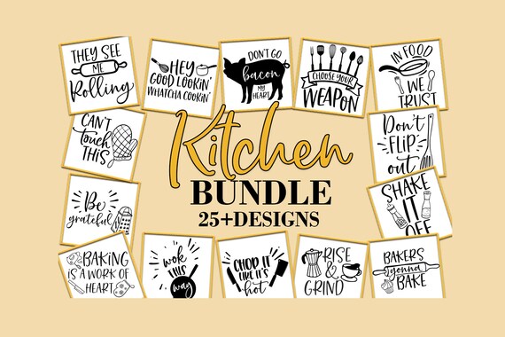 Kitchen bundle svg, Funny kitchen bundle, Bundle svg, Funny svg, Kitchen svg, Quote svg, Kitchen clipart, Kitchen quotes svg, Sayings svg