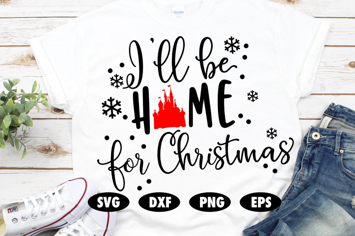 I'll be home for Christmas svg Castle svg Santa SVG Etsy