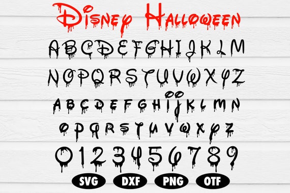 Download Disney Halloween Font Halloween Alphabet Svg Font Svg Etsy