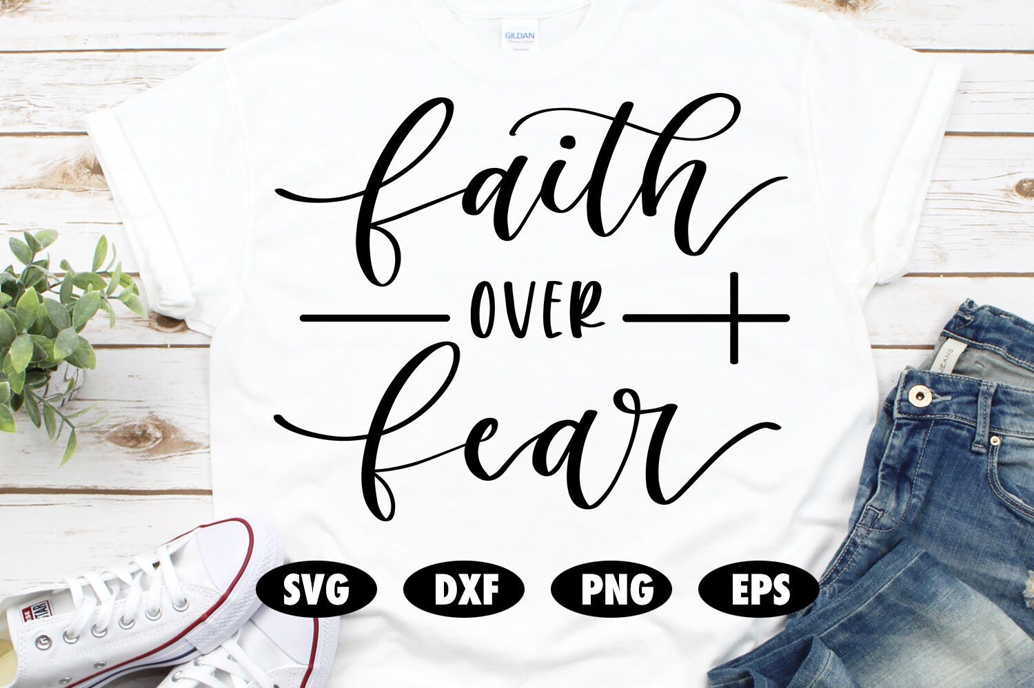 Faith over fear svg, Faith svg, Jesus svg, God svg, Religious svg, Re…