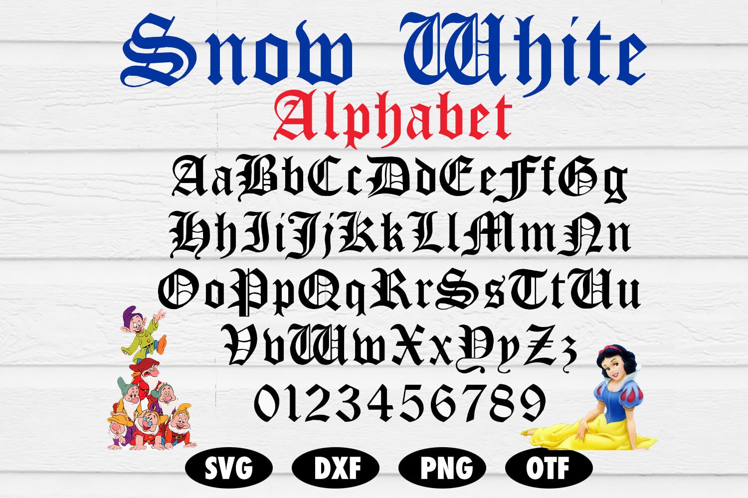 Download Snow White Font Svg Snow White Letters Svg Snow White Etsy