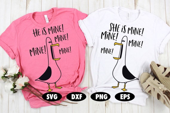 She is mine he is mine SVG Couple svg Seagull svg Finding | Etsy