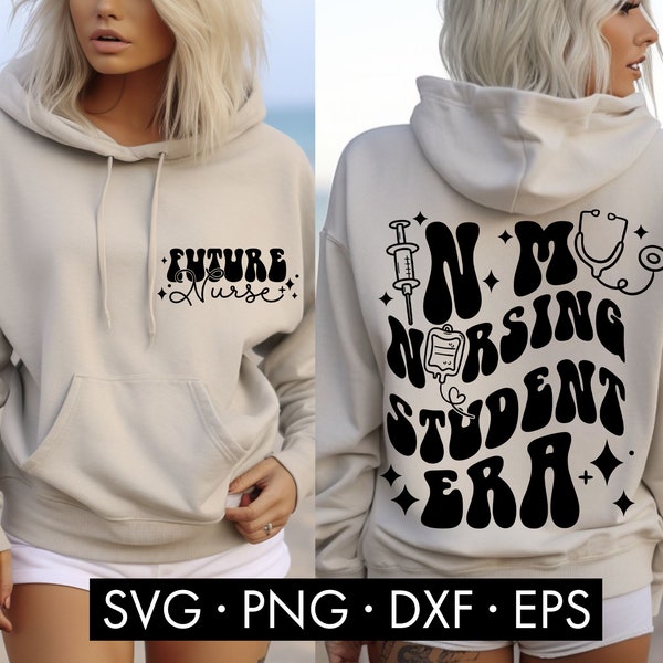 In My Nursing Student Era SVG, Future Nurse Svg, Pocket SVG, Front and back svg, Nurse Svg, Funny nurse svg, nurse school student svg