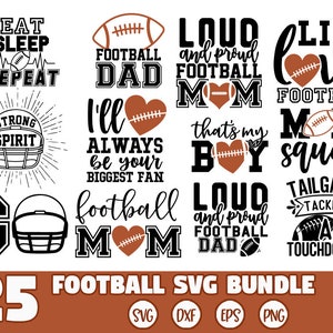 Football SVG Bundle, Football quotes svg, Football svg, Svg bundle, American Football svg, Football cut files, Football shirt svg