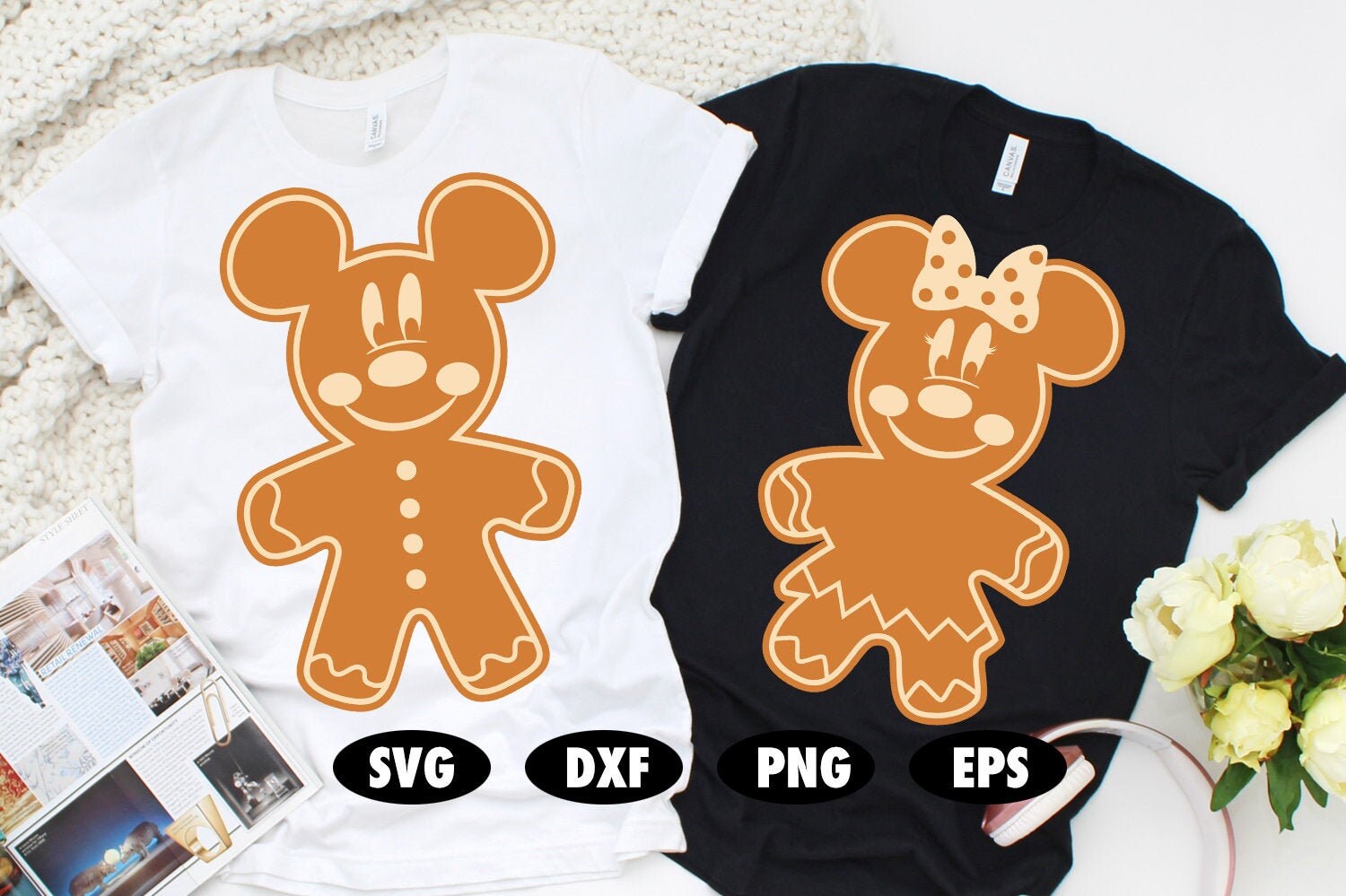 Disney Christmas Svg Mickey Gingerbread Svg Minnie Etsy