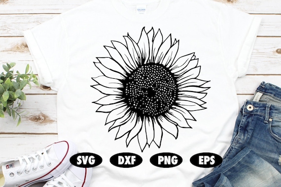 Sunflower svg, Sunflower cut file, Sunflower shirt, Flower svg, Floral svg, Laurel svg, Sunflower cricut,Blossom svg, Plant svg, Bouquet svg