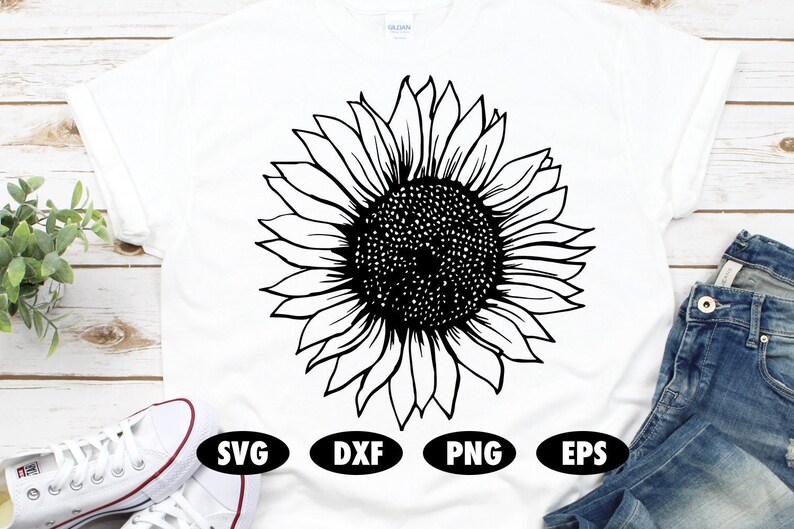Download Sunflower svg Sunflower cut file Sunflower shirt Flower | Etsy