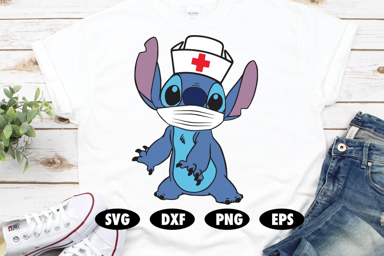 Stitch nurse svg Nurse svg Disney nurse svg Lilo and Stitch Etsy